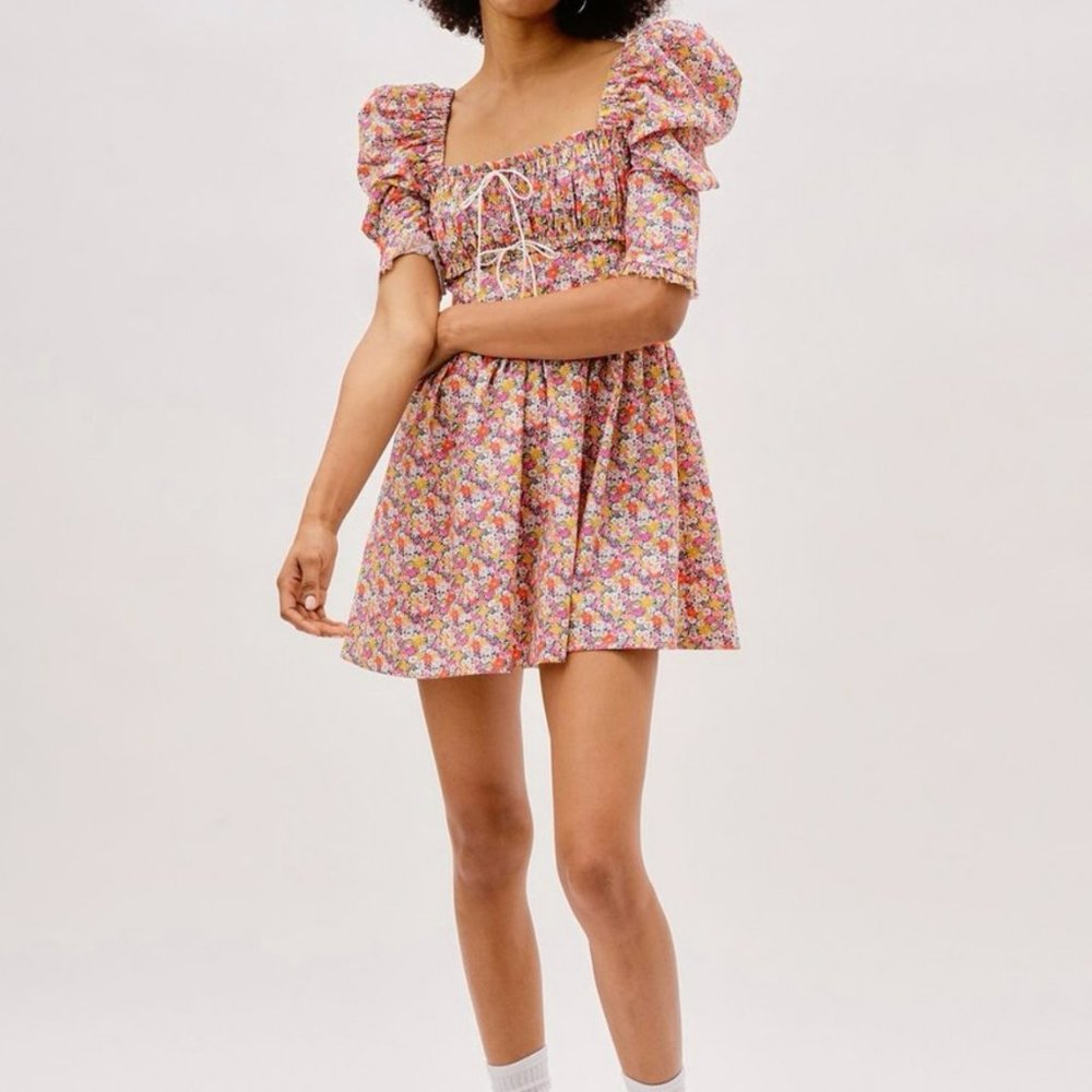 NWT For Love & Lemons Libby Mini Dress